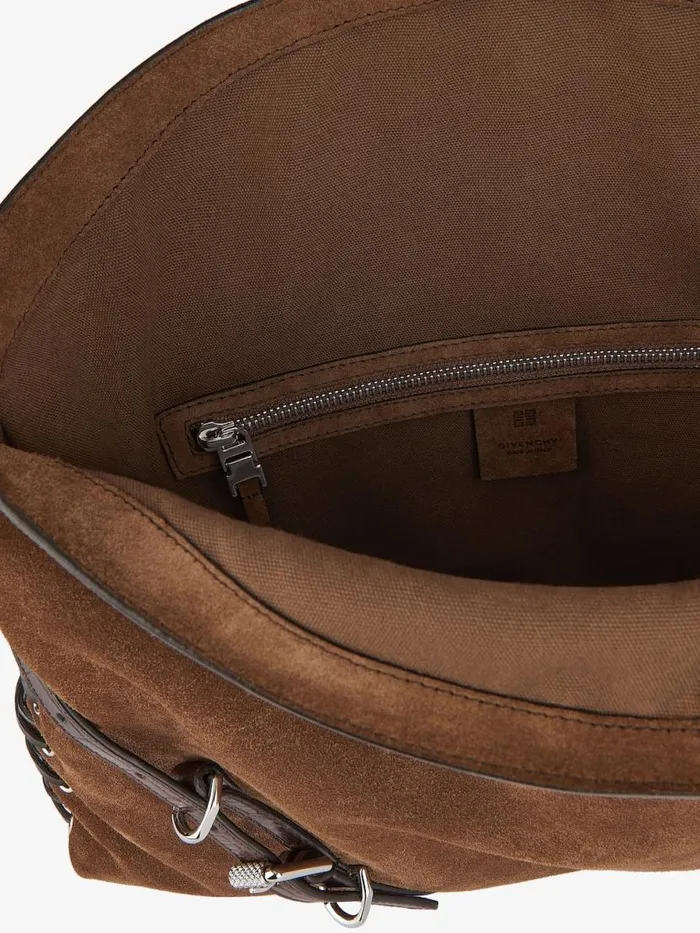 Women Crossbody Bags Givenchy Medium Voyou Boyfriend Bag In Corset Style Suede Walnut Brown Women Crossbody Bags Givenchy Medium Voyou Boyfriend Bag In Corset Style Suede Walnut Brown