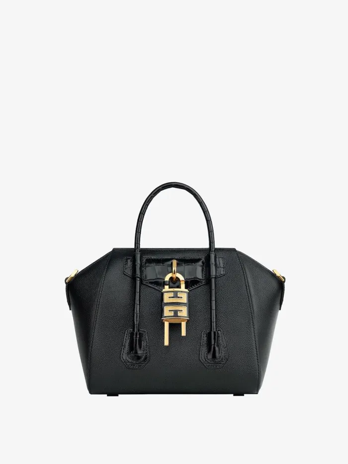 Women Crossbody Bags Givenchy Mini Antigona Lock Bag In Grained Leather Black Women Crossbody Bags Givenchy Mini Antigona Lock Bag In Grained Leather Black