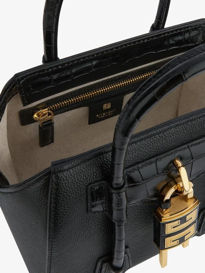 Women Crossbody Bags Givenchy Mini Antigona Lock Bag In Grained Leather Black Women Crossbody Bags Givenchy Mini Antigona Lock Bag In Grained Leather Black