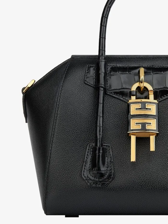 Women Crossbody Bags Givenchy Mini Antigona Lock Bag In Grained Leather Black Women Crossbody Bags Givenchy Mini Antigona Lock Bag In Grained Leather Black