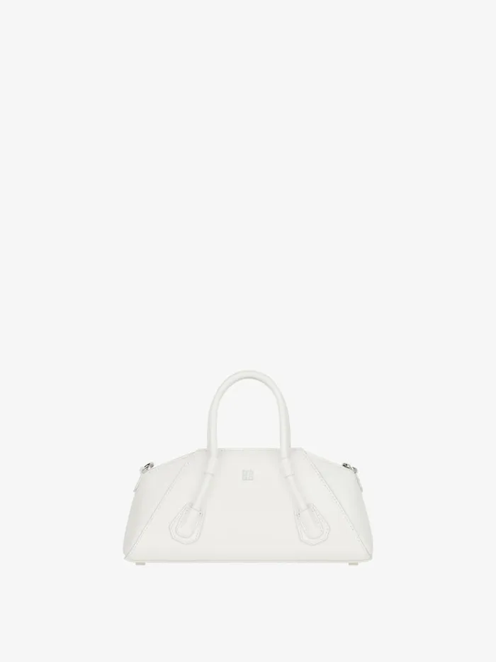 Women Crossbody Bags Givenchy Mini Antigona Stretch Bag In Box Leather Ivory Women Crossbody Bags Givenchy Mini Antigona Stretch Bag In Box Leather Ivory