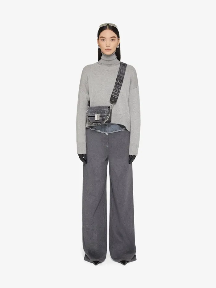 Women Crossbody Bags Givenchy Small 4G Bag In Lurex Embroidery With Chain Dark Grey Women Crossbody Bags Givenchy Small 4G Bag In Lurex Embroidery With Chain Dark Grey