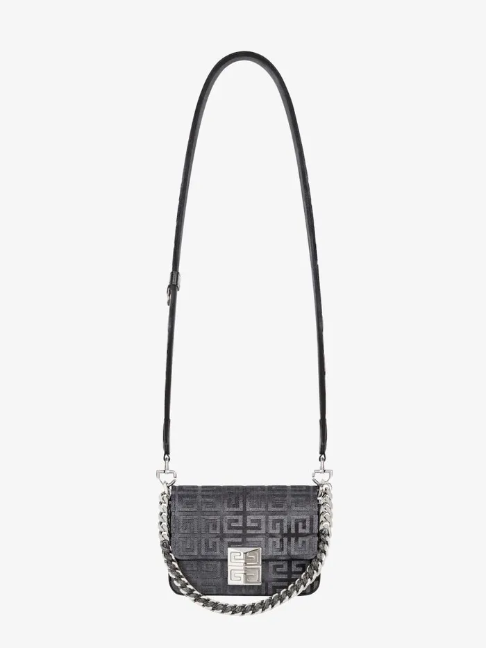 Women Crossbody Bags Givenchy Small 4G Bag In Lurex Embroidery With Chain Dark Grey Women Crossbody Bags Givenchy Small 4G Bag In Lurex Embroidery With Chain Dark Grey