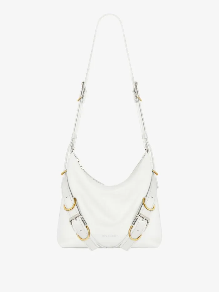 Women Crossbody Bags Givenchy Voyou Crossbody Bag In Leather Ivory