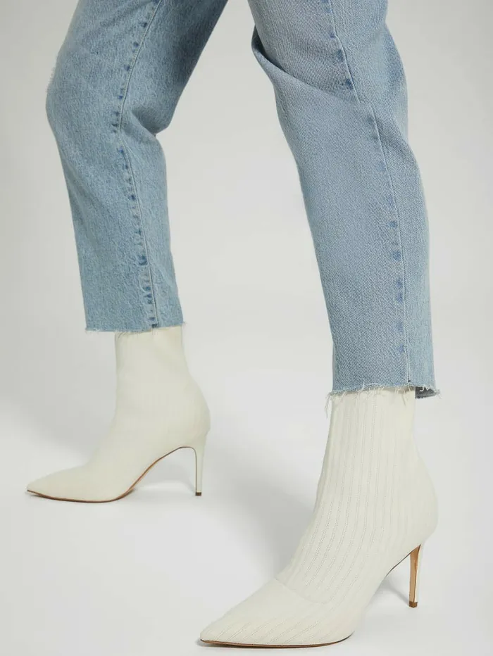 Women Dallyna Knit Sock Bootie Ivory 150 Boots and Booties GUESS Women Dallyna Knit Sock Bootie Ivory 150 Boots and Booties GUESS