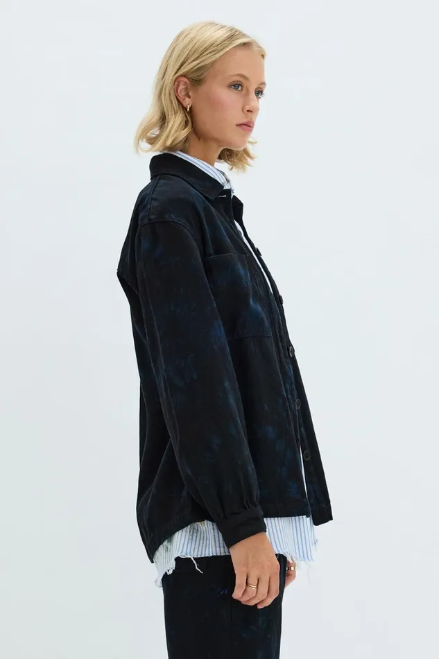 Women Dark Indigo Denim Explorer Jacket Raquel Allegra TShirts