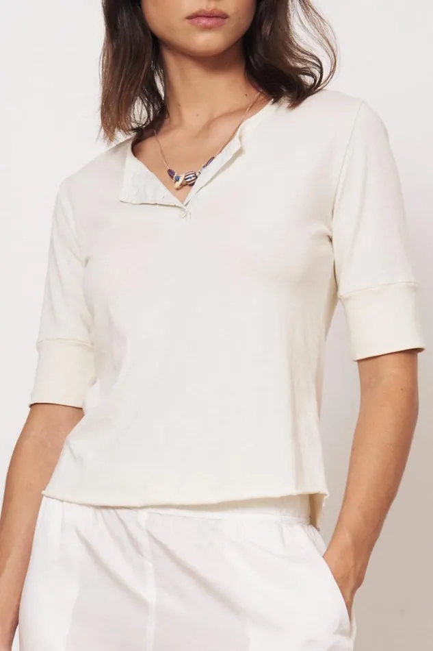 Women Dirty White Zulu Top Raquel Allegra Tops