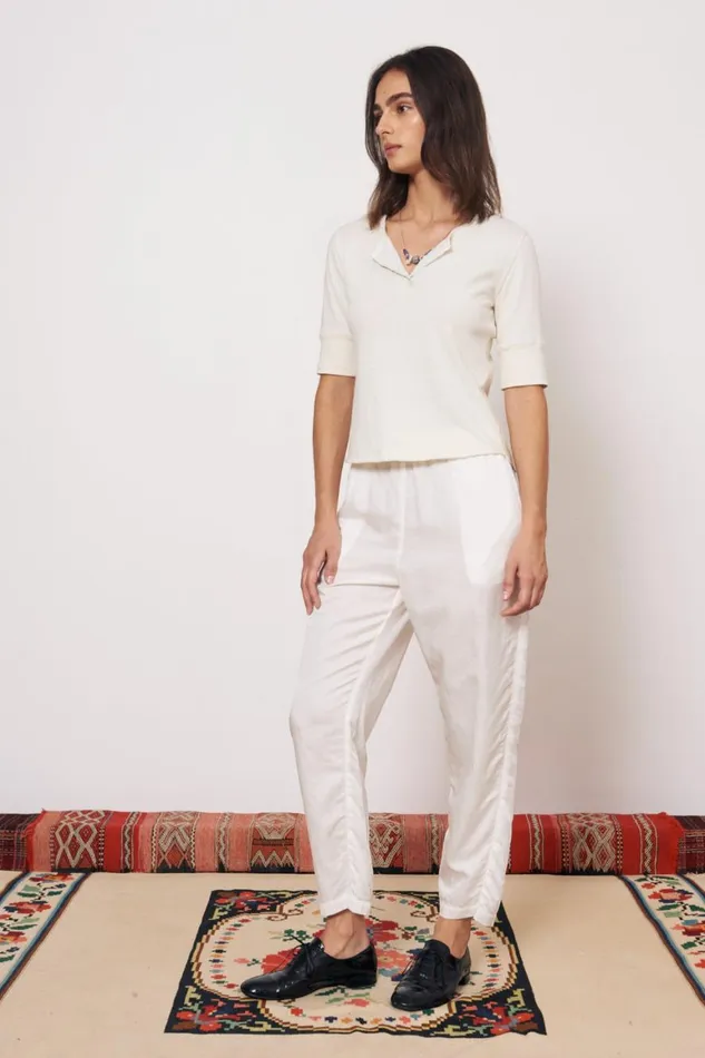 Women Dirty White Zulu Top Raquel Allegra Tops