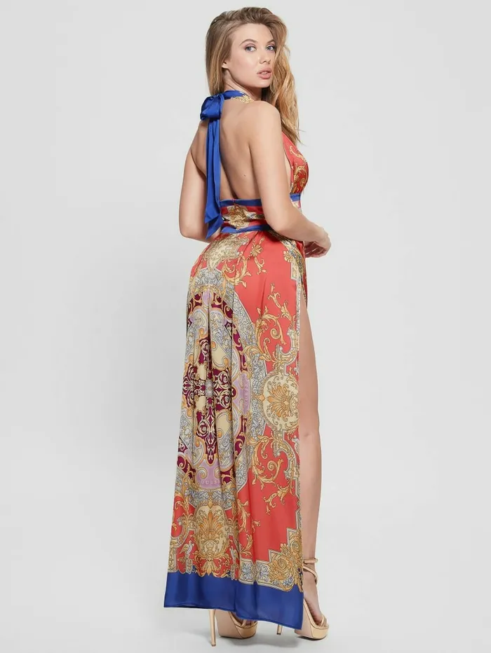 Women Dresses and Jumpsuits GUESS Capucine Maxi Dress Baroque Pink Women Dresses and Jumpsuits GUESS Capucine Maxi Dress Baroque Pink