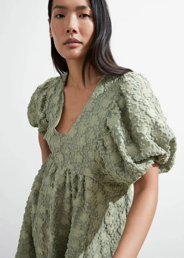 Women Dresses and Other Stories PuffSleeve Maxi Dress Green