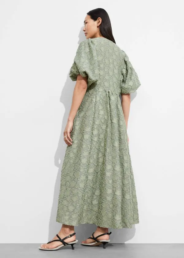 Women Dresses and Other Stories PuffSleeve Maxi Dress Green