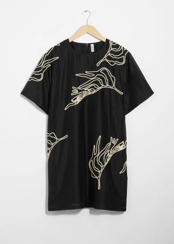 Women Dresses and Other Stories ShortSleeve Mini Dress Black
