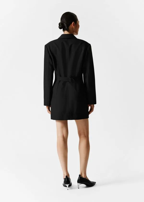 Women Dresses and Other Stories Structured Blazer Mini Dress Black