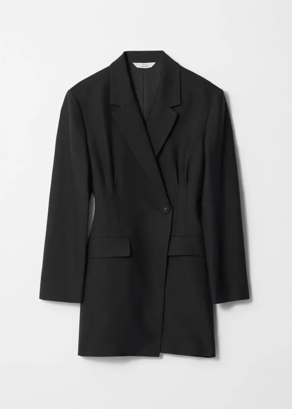 Women Dresses and Other Stories Structured Blazer Mini Dress Black