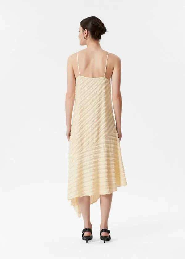 Women Dresses and Other Stories Textured Strappy Midi Dress Cream