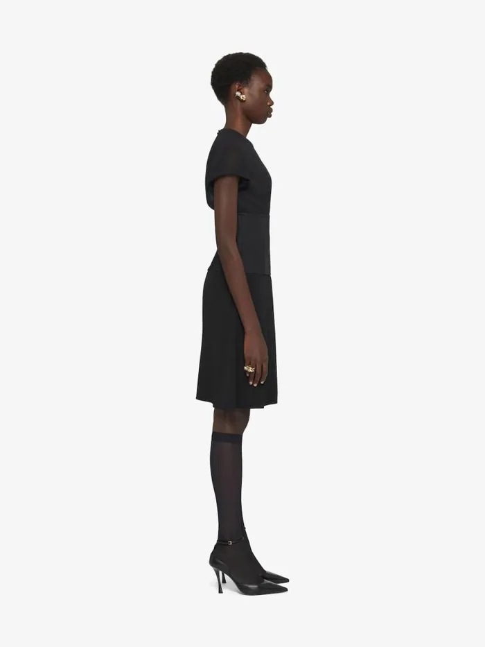 Women Dresses Givenchy Bimaterial Dress Black