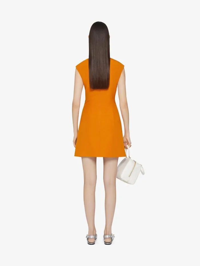Women Dresses Givenchy Dress In Linen And Silk Dark Orange