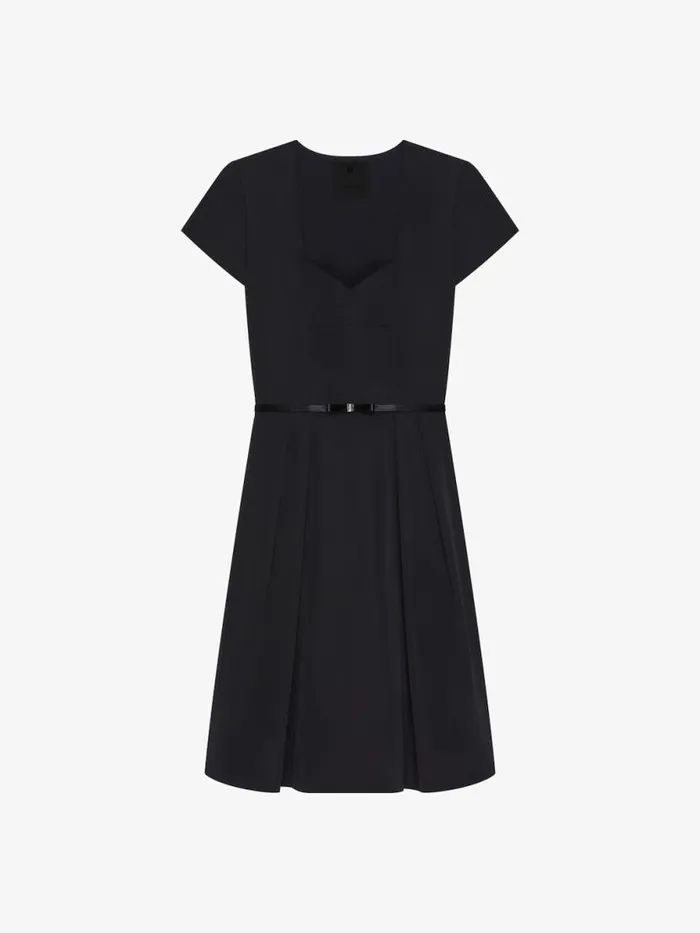 Women Dresses Givenchy Dress In Taffetas With 4G Bow Dtail Black