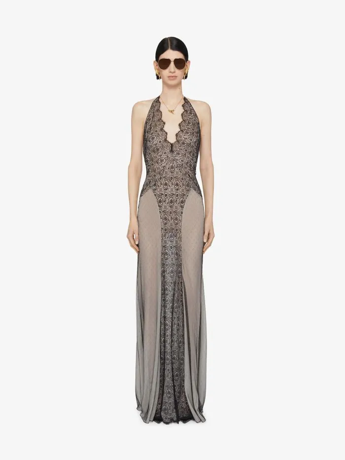 Women Dresses Givenchy Evening Dress In Lace Black