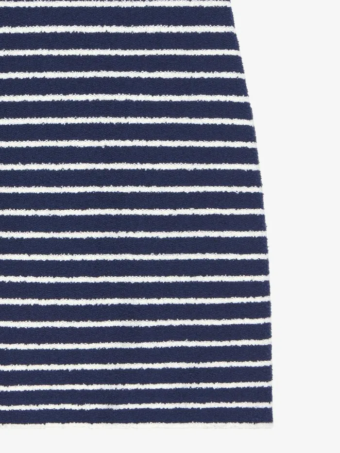 Women Dresses Givenchy Striped Dress In Cotton Towelling With 4G Detail Navynatural