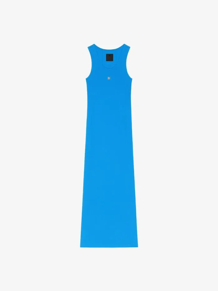 Women Dresses Givenchy Tank Dress In Knit Moroccan Blue