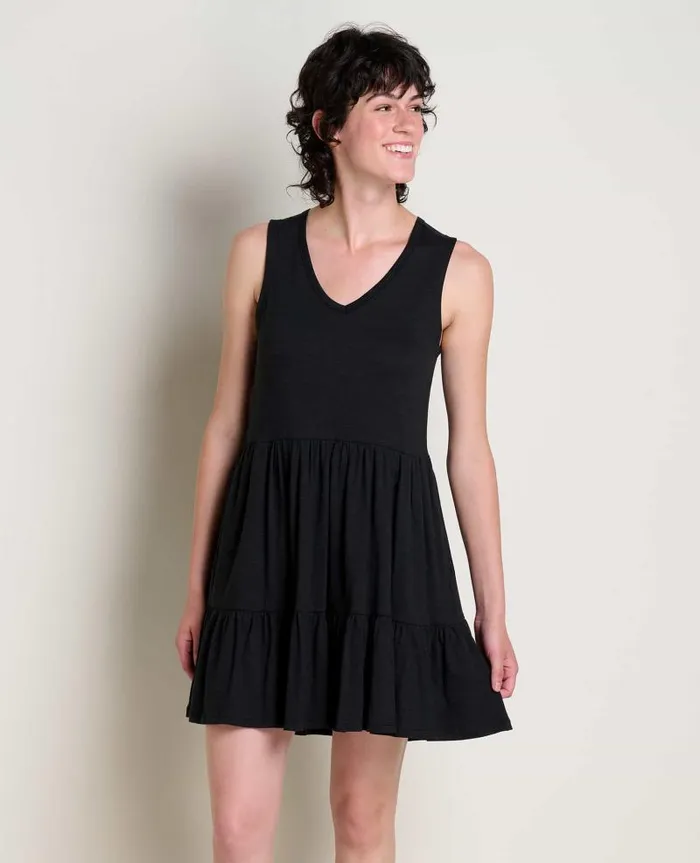 Women Dresses Toad and Co Marley Tiered Sleeveless Dress Black