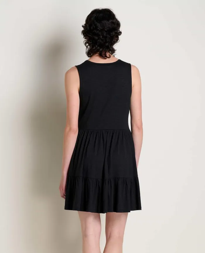 Women Dresses Toad and Co Marley Tiered Sleeveless Dress Black