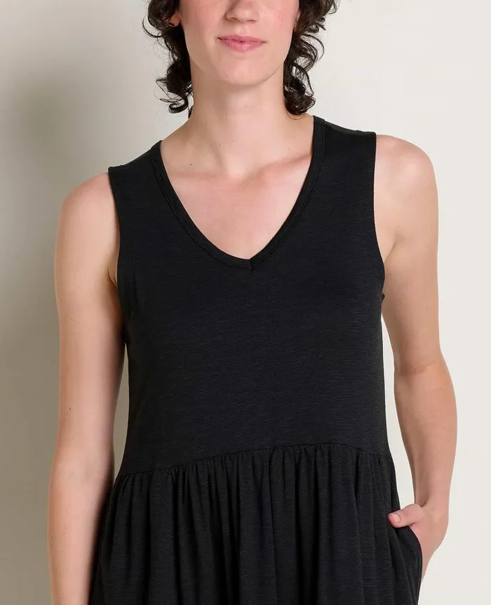 Women Dresses Toad and Co Marley Tiered Sleeveless Dress Black