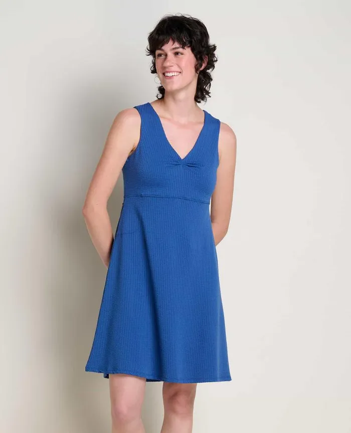 Women Dresses Toad and Co Rosemarie Sleeveless Dress Cornflower Texture