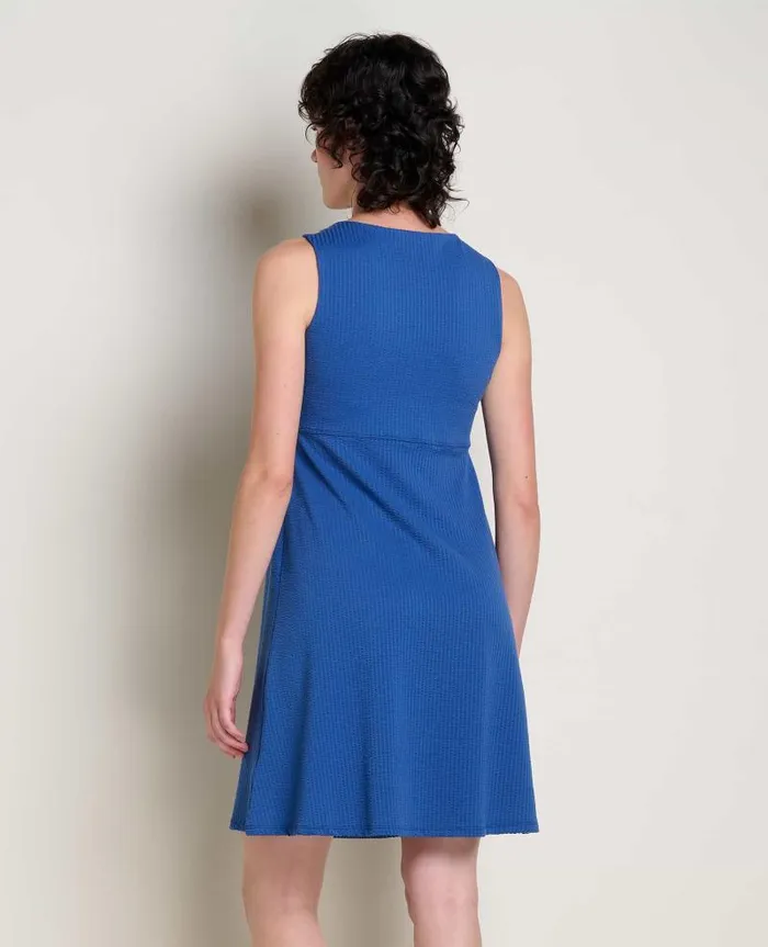 Women Dresses Toad and Co Rosemarie Sleeveless Dress Cornflower Texture