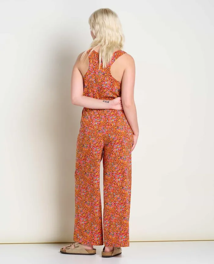 Women Dresses Toad and Co Sunkissed Livvy Jumpsuit Taffy Micro Floral Print