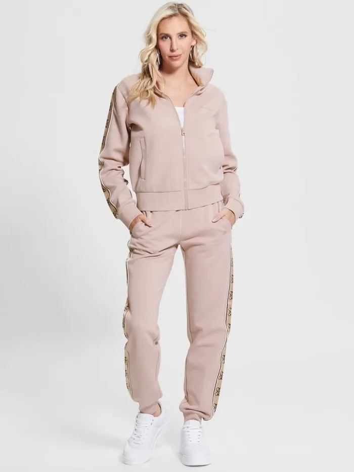 Women Eco Britney Joggers Posh Taupe Bottoms GUESS Women Eco Britney Joggers Posh Taupe Bottoms GUESS
