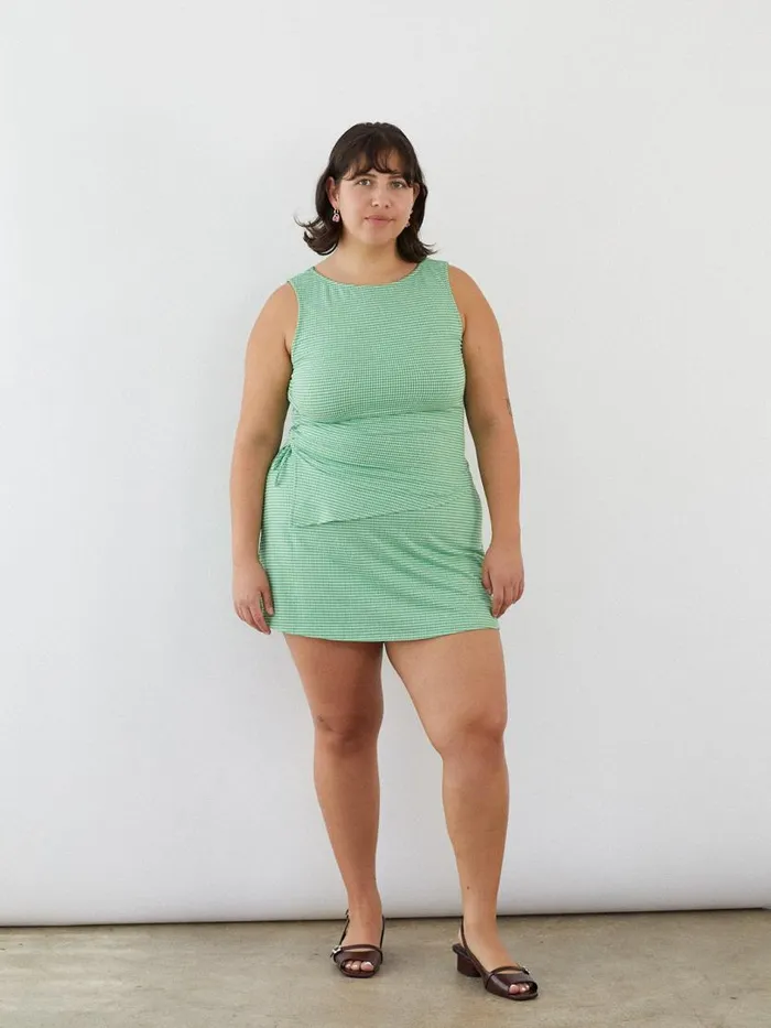 Women Erin Tank Pesto Gingham Lisa Says Gah Sleeveless Tops