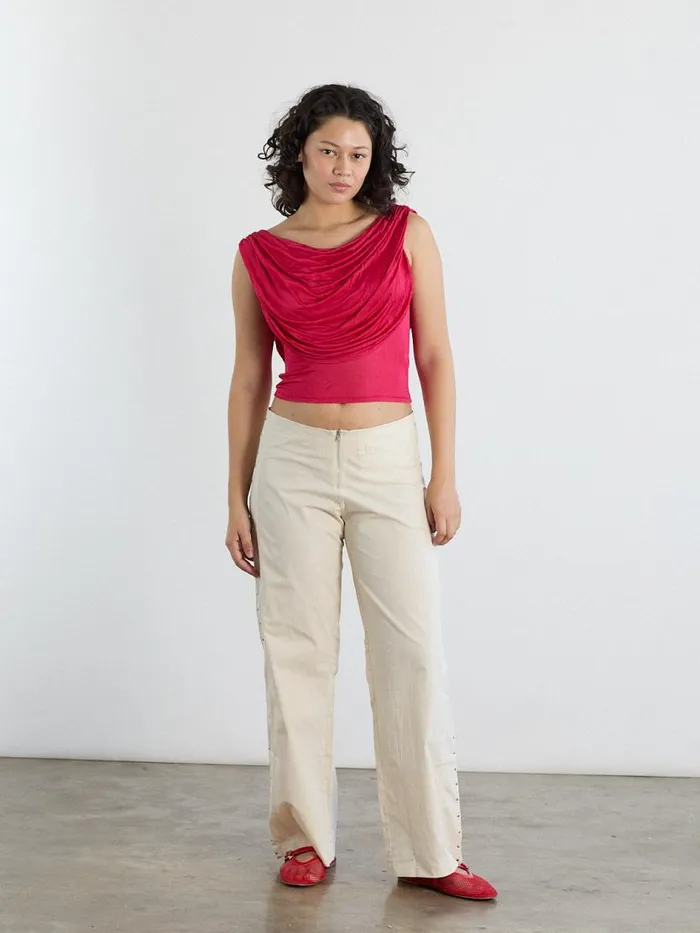 Women Ete Pant Cream Lisa Says Gah Bottoms