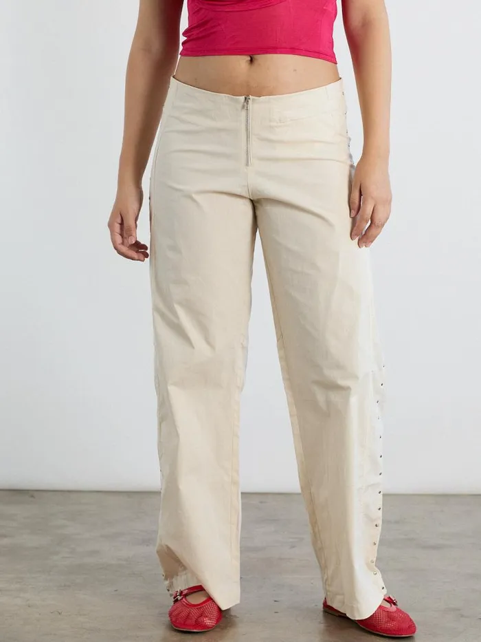 Women Ete Pant Cream Lisa Says Gah Bottoms