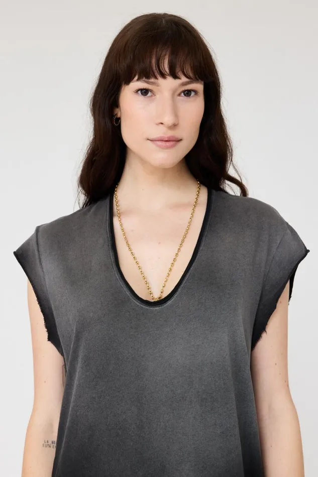 Women Faded Black Cocoon Maxi Dress Raquel Allegra Dresses