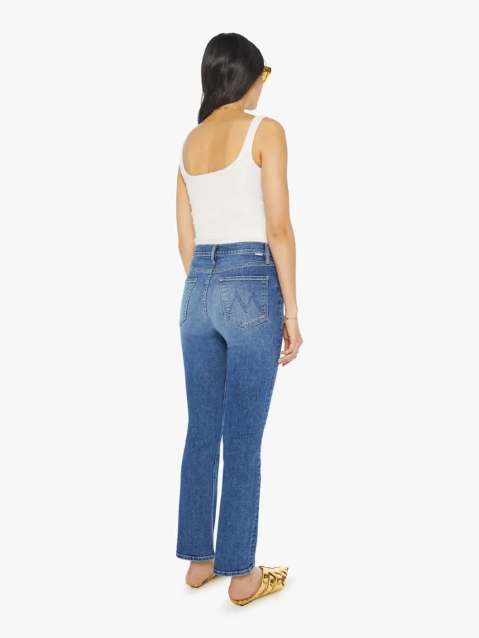 Women Flare Mother Denim The Tripper Flood Wash Sixth Sense