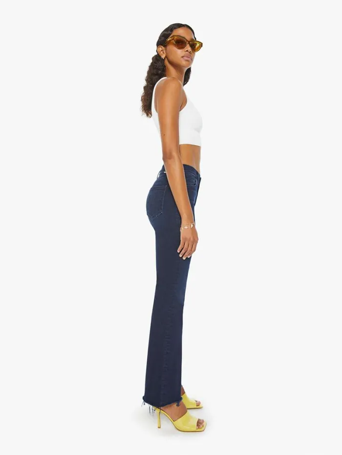 Women Flare Mother Denim The Weekender Fray Wash Chip On My Shoulder