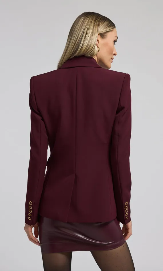 Women Generation Love Clothing Blazers and Jackets Arielle Crepe Blazer Malbec