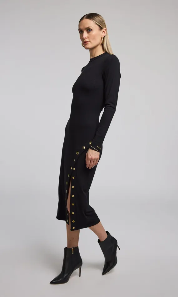 Women Generation Love Clothing Dresses Monique Rib Dress Black