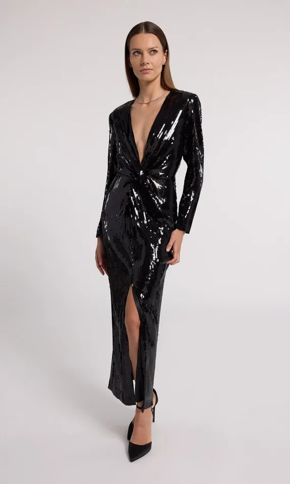 Women Generation Love Clothing Dresses Silvanna Sequin Dress Black