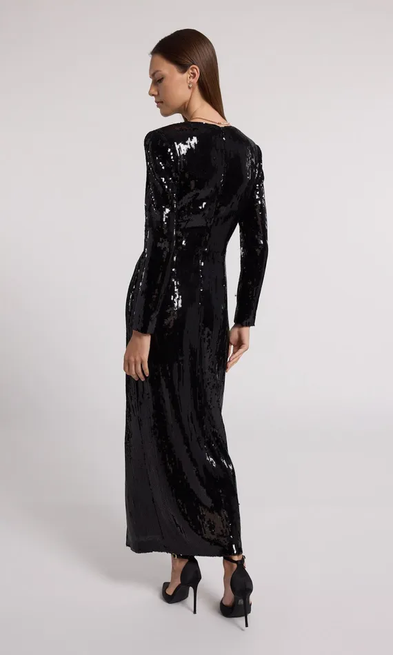 Women Generation Love Clothing Dresses Silvanna Sequin Dress Black