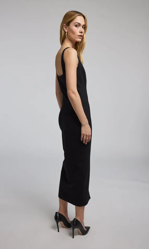 Women Generation Love Clothing Dresses Yolanda Ponte Midi Dress Black