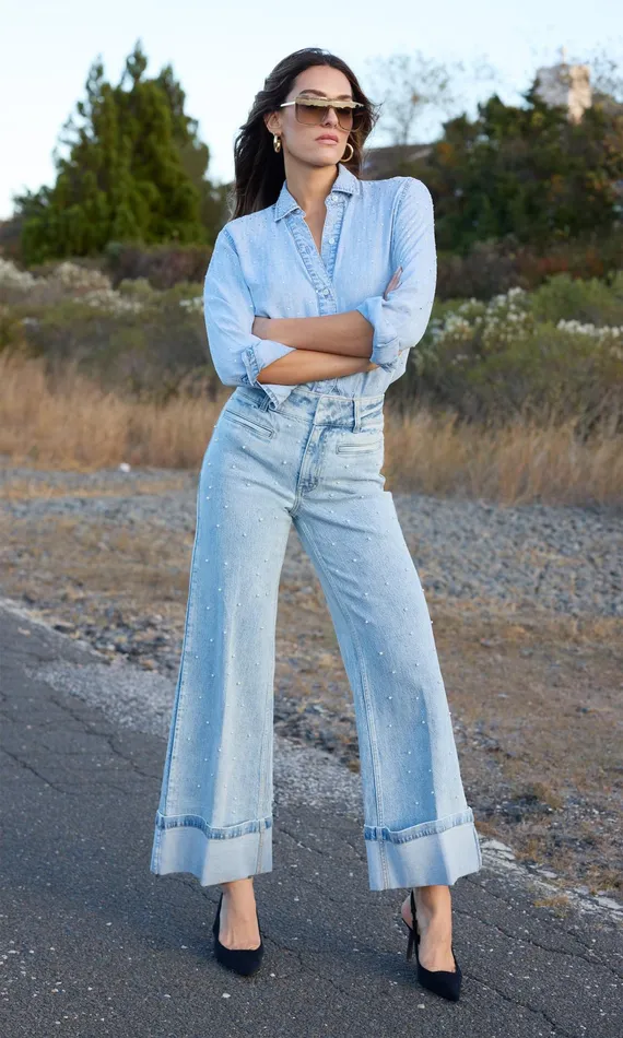 Women Generation Love Clothing Pants Raquel Pearl Jeans Light Bluepearl
