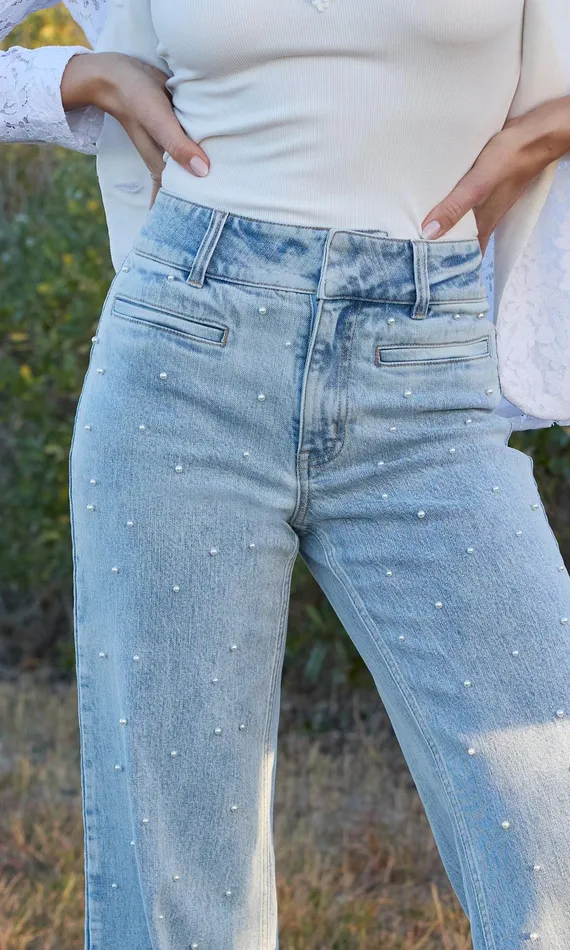 Women Generation Love Clothing Pants Raquel Pearl Jeans Light Bluepearl