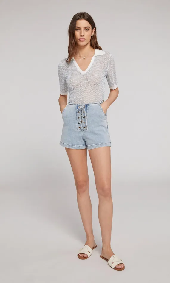 Women Generation Love Clothing Shorts Melina Denim Shorts Light Blue