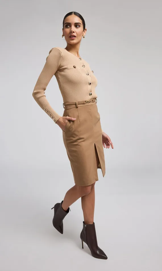 Women Generation Love Clothing Skirts Alayna Suiting Skirt Camel