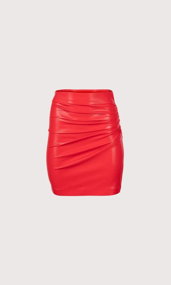 Women Generation Love Clothing Skirts Mila Vegan Leather Skirt Ruby