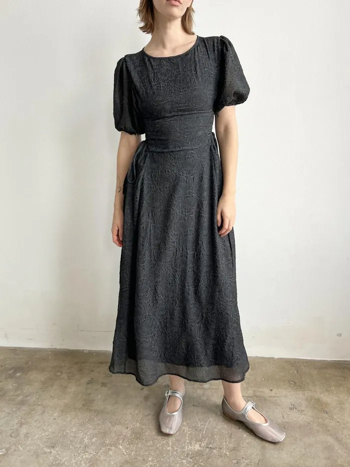 Women Gianna Dress Black Rosette Lisa Says Gah Dresses