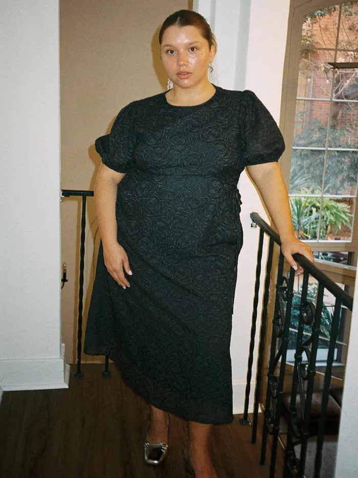Women Gianna Dress Black Rosette Lisa Says Gah Dresses